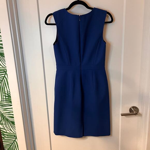 J. Crew Blue Wool Crepe Casey Dress Size 2 - Picture 3 of 9